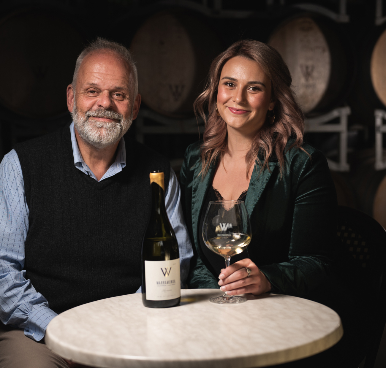 Warm host welcoming guests at the estate